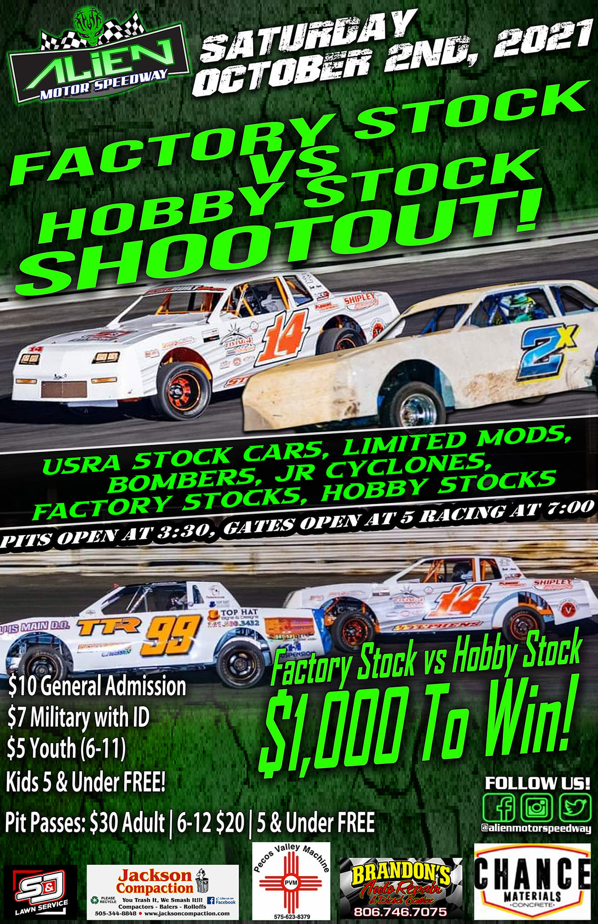 Alien Motor Speedway Schedule